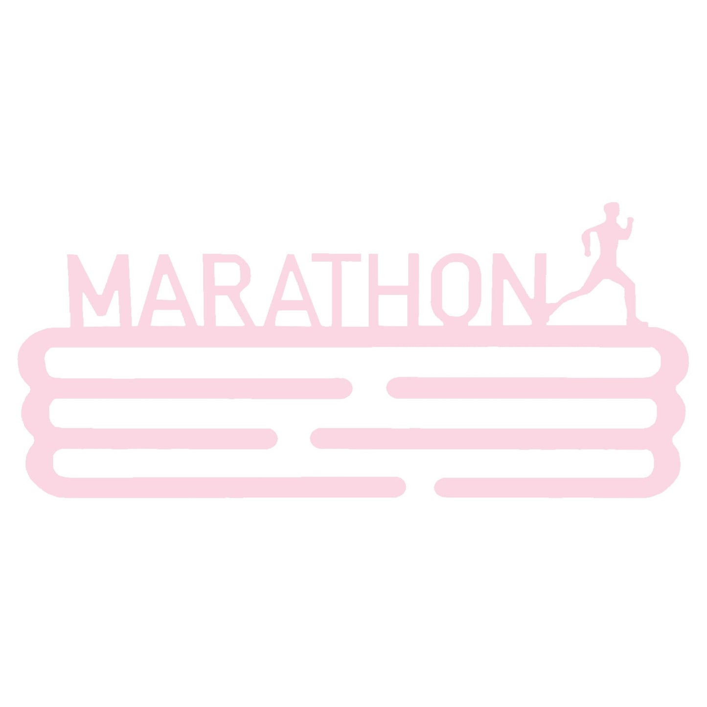 Medallero Maratón Rosa Pastel Well Home Para 15 Medallas - Regalo Tierno Para Runners