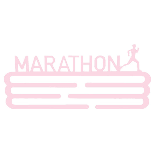 Medallero Maratón Rosa Pastel Well Home Para 15 Medallas - Regalo Tierno Para Runners