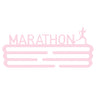 Medallero Maratón Rosa Pastel Well Home Para 15 Medallas - Regalo Tierno Para Runners