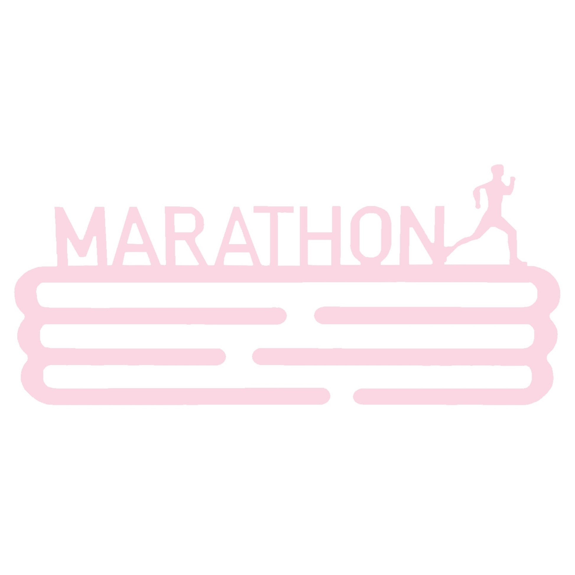 Medallero Maratón Rosa Pastel Well Home Para 15 Medallas - Regalo Tierno Para Runners_0