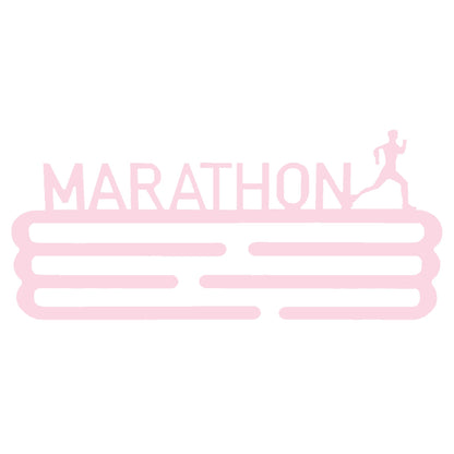 Medallero Maratón Rosa Pastel Well Home Para 15 Medallas - Regalo Tierno Para Runners_0