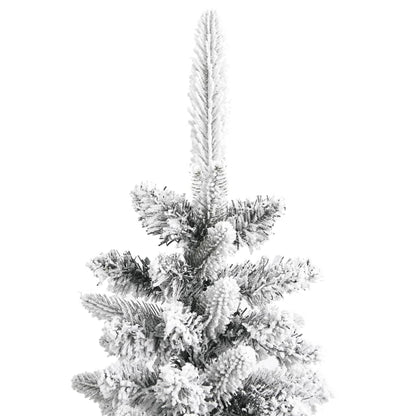 Vidaxl Árbol De Navidad Artificial Estrecho Con Nieve Pvc Y Pe 150 Cm_3