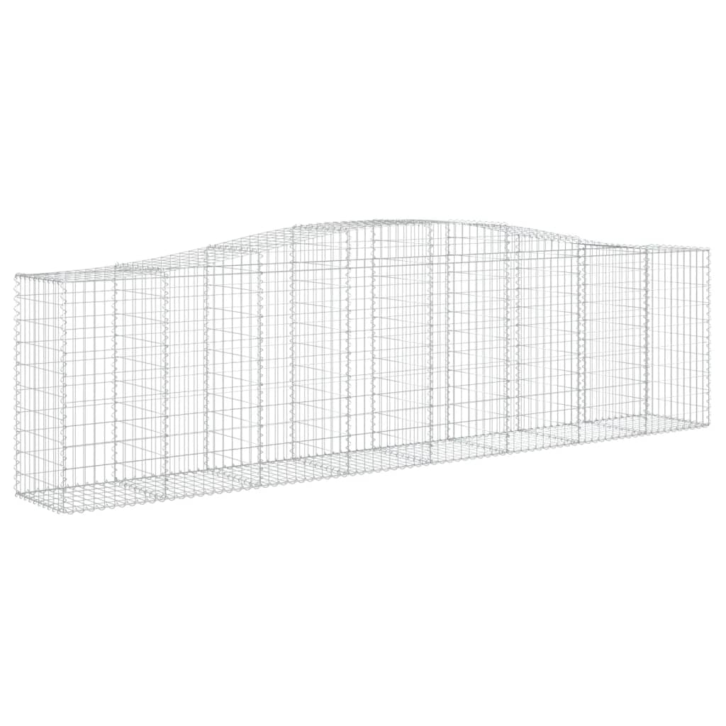 Cestas De Gaviones 3 Uds Forma De Arco Hierro 400x50x100/120 Cm_2