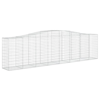 Cestas De Gaviones 5 Uds Forma De Arco Hierro 400x50x100/120 Cm_2