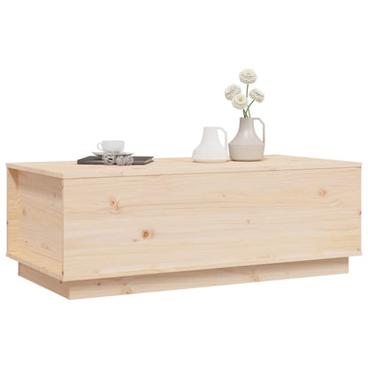 Mesa De Centro De Madera Maciza De Pino 100x50x35 Cm_2