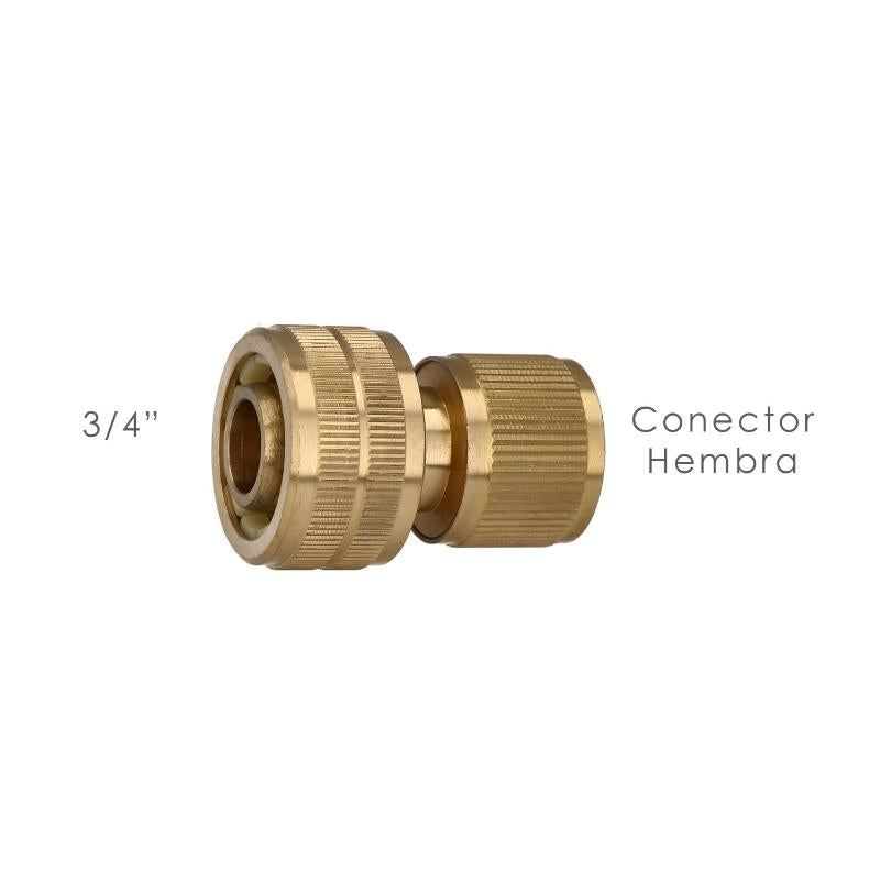 Conector Manguera Laton  3/4 Hembra, Adaptador Grifo, Conector Grifo A Conector Rapido_1