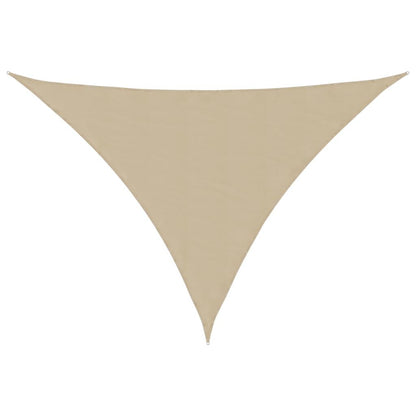 Vidaxl Toldo De Vela Triangular Tela Oxford Beige 3x4x5 M_0