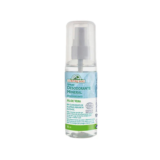 Desodorante spray Alumbre y Aloe Vera cosmos, Corpore Sano, 80 ml