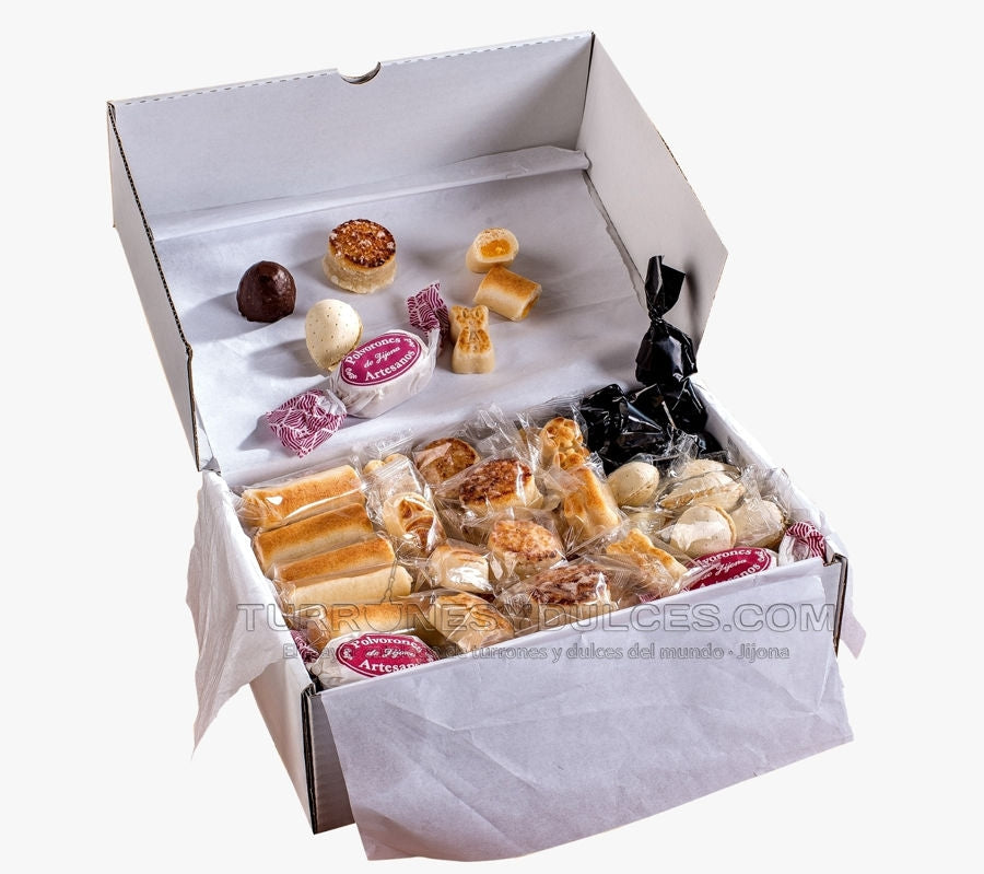 Lote Surtido Mazapán Artesano, Pack Degustación 2 Kg Con Polvorones Y Bombones Delicatessen._1