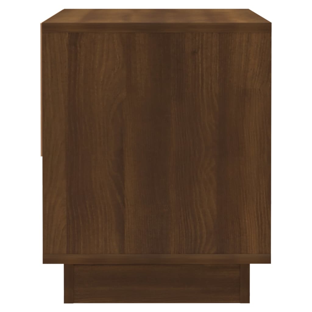 Mesita De Noche Madera De Ingeniería Marrón Roble 45x34x44 Cm_4