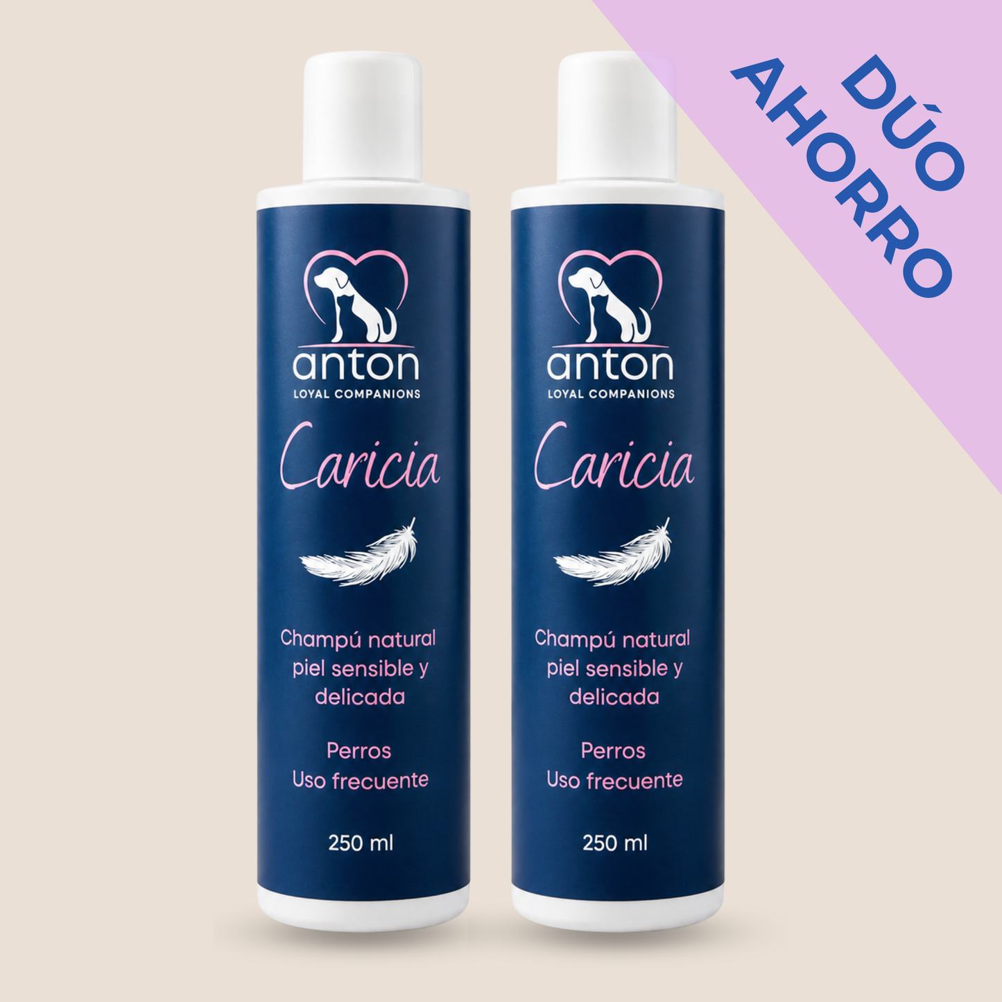 Champú natural para piel sensible de perros – Pack 2 x 250 ml_0