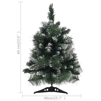 Vidaxl Árbol De Navidad Preiluminado Con Luces Y Soporte Verde 60 Cm_2