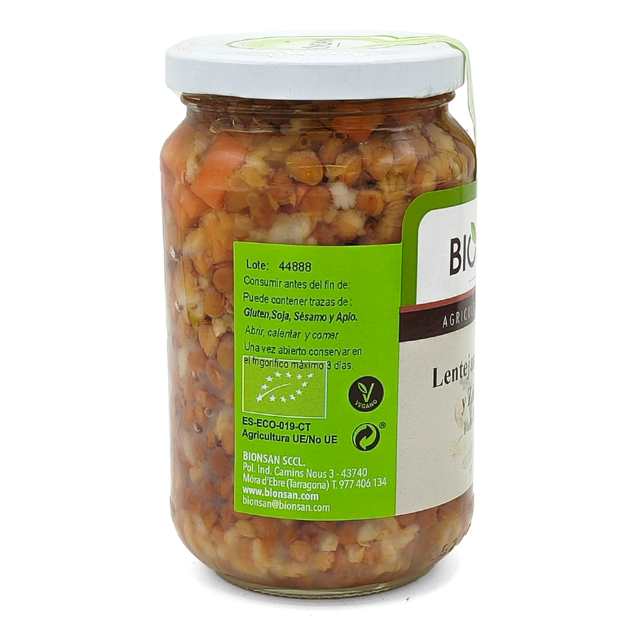 Lentejas Con Arroz Integral Y Zanahoria  Eco Bionsan 370gr_1