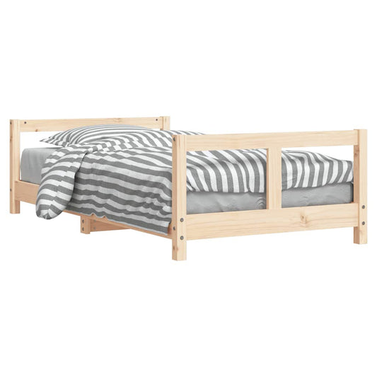 Vidaxl Estructura De Cama Para Niños Madera Maciza De Pino 80x160 Cm_0