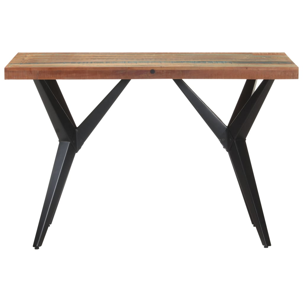 Mesa De Comedor Madera Maciza Reciclada 120x60x76 Cm_0