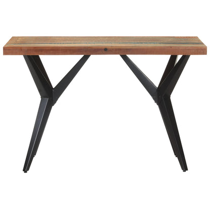 Mesa De Comedor Madera Maciza Reciclada 120x60x76 Cm_0