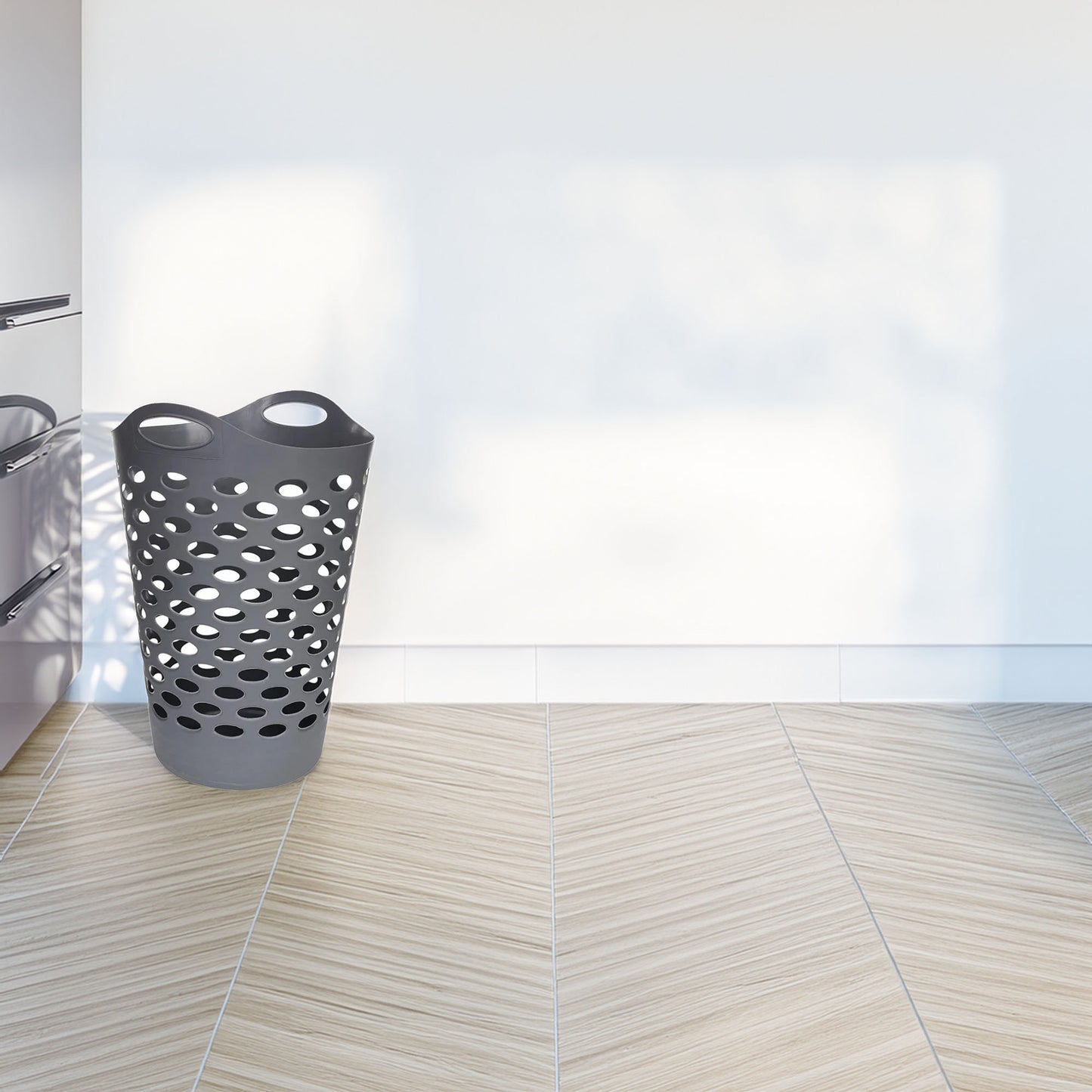 Wellhome - Cesto Para La Colada Gris 60l_3