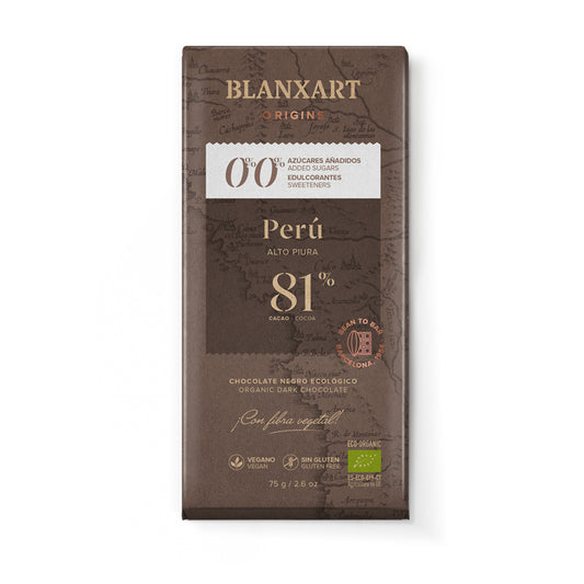 Chocolate Perú 81% sin az./sin edulc.eco Blanxart 75g
