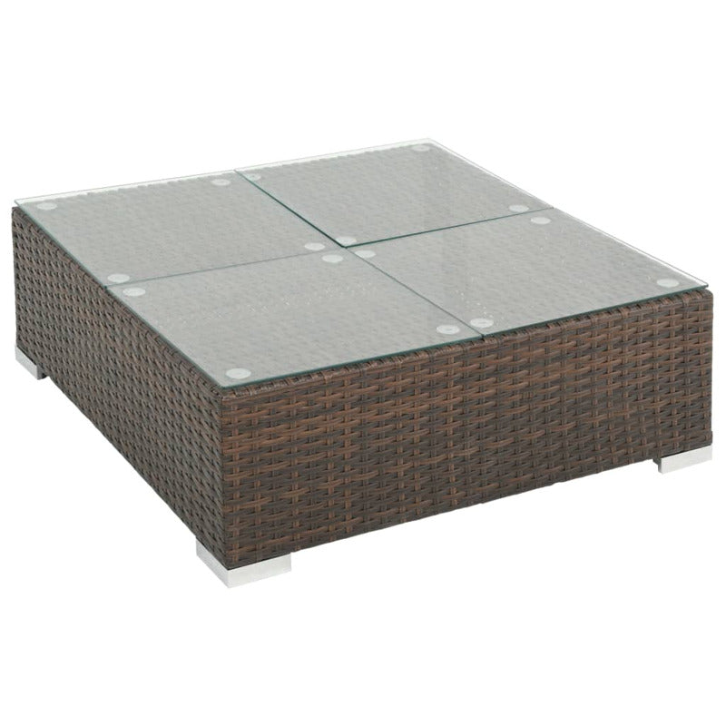 Vidaxl Set Muebles De Jardín 6 Piezas Y Cojines Ratán Sintético Marrón_5