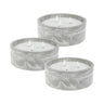 Well Home - Pack 3 Velas Led Redondada Gris Marmolado
