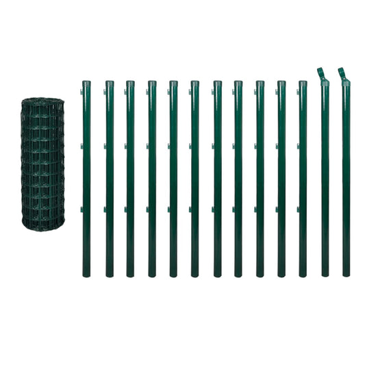 Set De Euro Valla Acero Verde 25x0,8 M / Vetonek_0