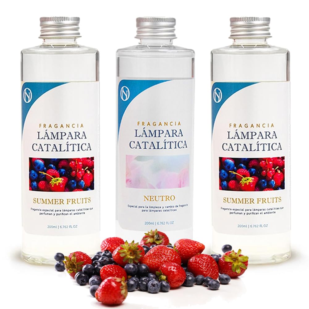 Pack Ahorro 3x Fragancias Para Lámpara Catalítica: 2 Aromas Summer Fruits 500ml + Limpiador Neutro 200ml_0