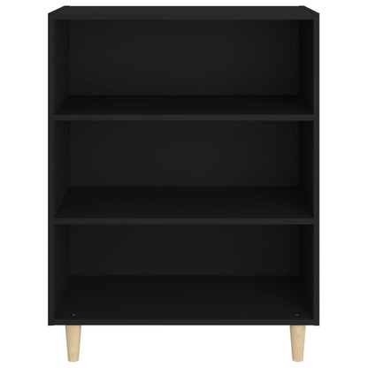 Aparador De Madera Contrachapada Negro 69,5x32,5x90 Cm / Vetonek_5