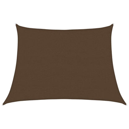 Vidaxl Toldo De Vela Hdpe Marrón 160 G/m² 4/5x3 M_0