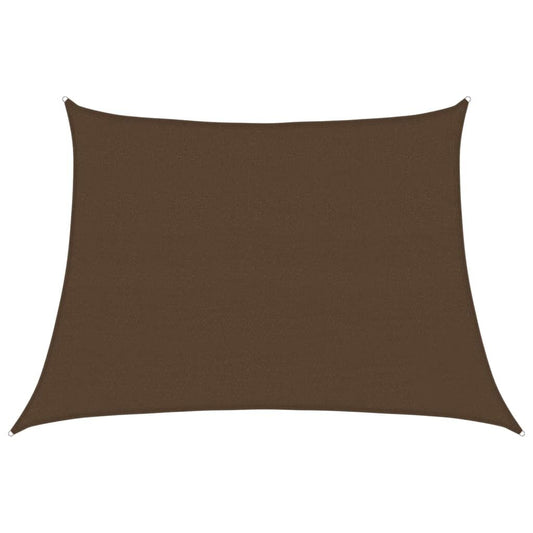 Vidaxl Toldo De Vela Hdpe Marrón 160 G/m² 4/5x3 M_0