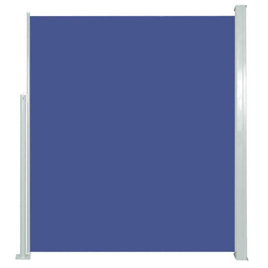 Vidaxl Toldo Lateral Retráctil De Jardín Azul 120x500 Cm_0
