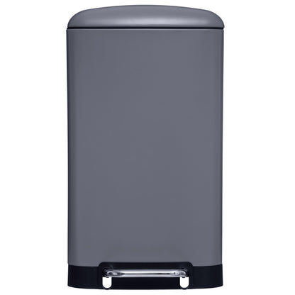 Papelera / Cubo De Basura / Contenedor De Residuos Con Pedal Antracita 30l Ariane_4