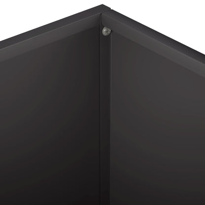Macetero De Jardín Negro 60 X 60 X 30 Cm Acero Laminado En Frío_4