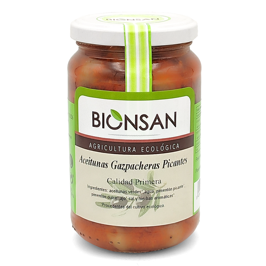 Aceitunas Gazpacheras Picantes Eco Bionsan 200g_0