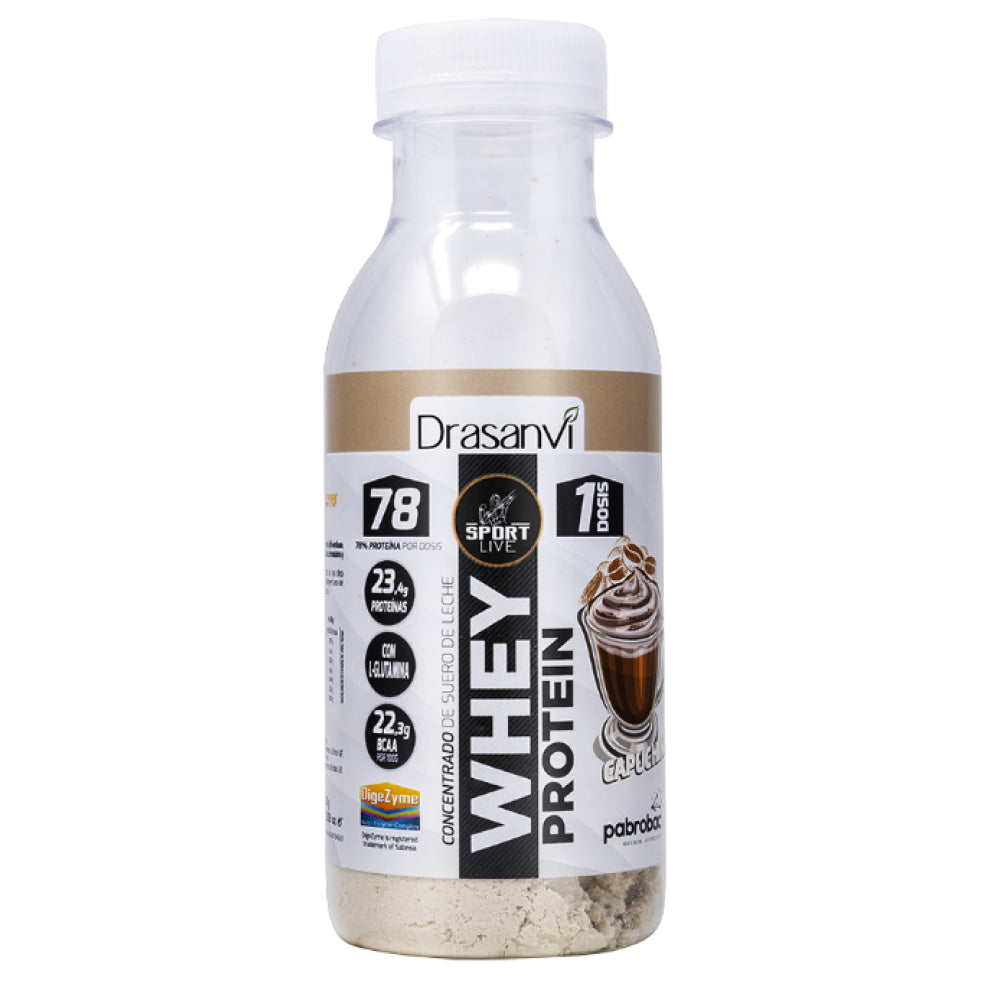 Sport Live Whey Protein Concentrada Botella Monodosis 30 Gr Capuccino