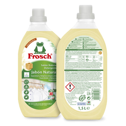 Pack 5X Detergente jabón natural, Frosch, 1500 ml