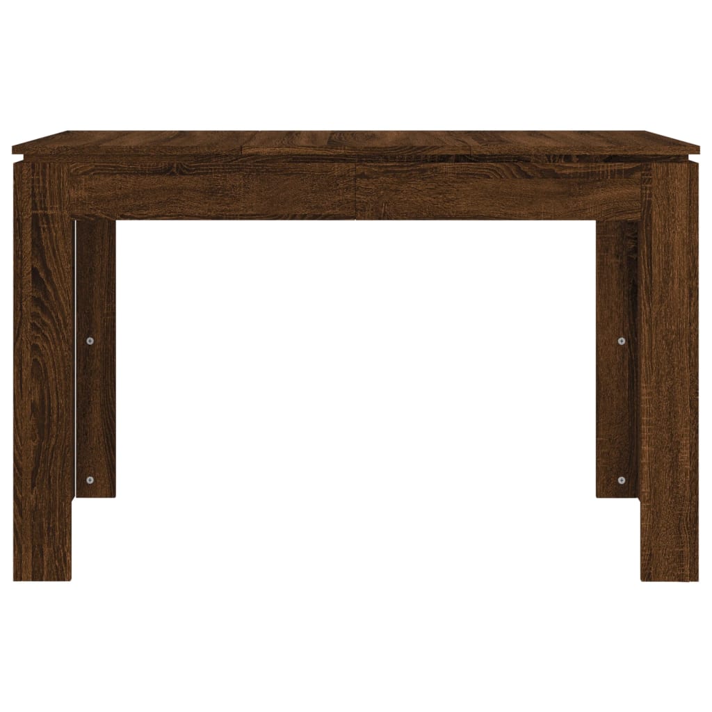 Mesa De Comedor Madera De Ingeniería Marrón Roble 120x60x76 Cm_2