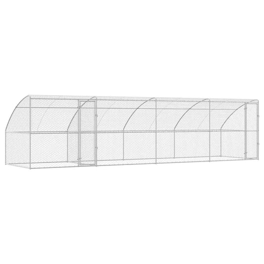 Refugio Para Perros 4 Pcs Plateado 8 X 2 X 2 M_0