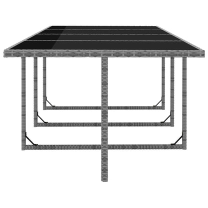 Vidaxl Set Comedor De Jardín 13 Piezas Y Cojines Ratán Sintético Gris_5