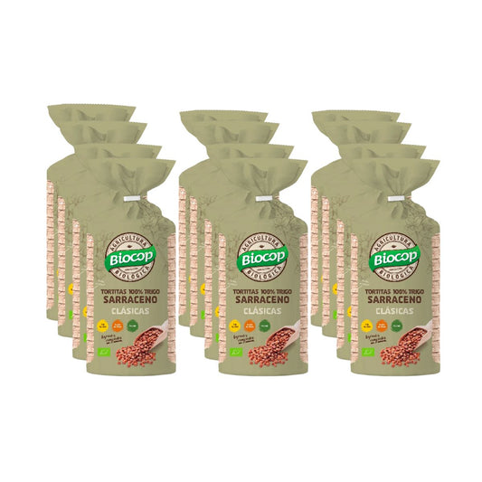 Pack 12x Tortitas 100% Trigo Sarraceno Biocop 100 g