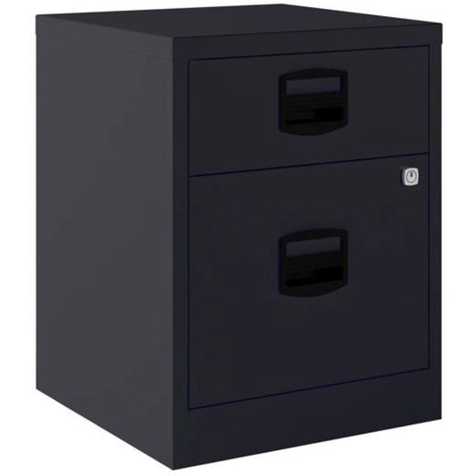 Cajonera Bisley Pfa 1 Cajón Personal, 1 Cajón Archivo. Móvil 40cm Antracita_0