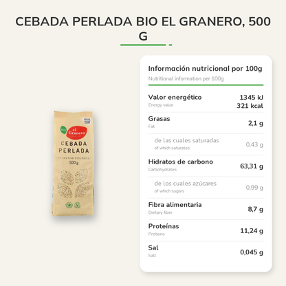 Información nutricional