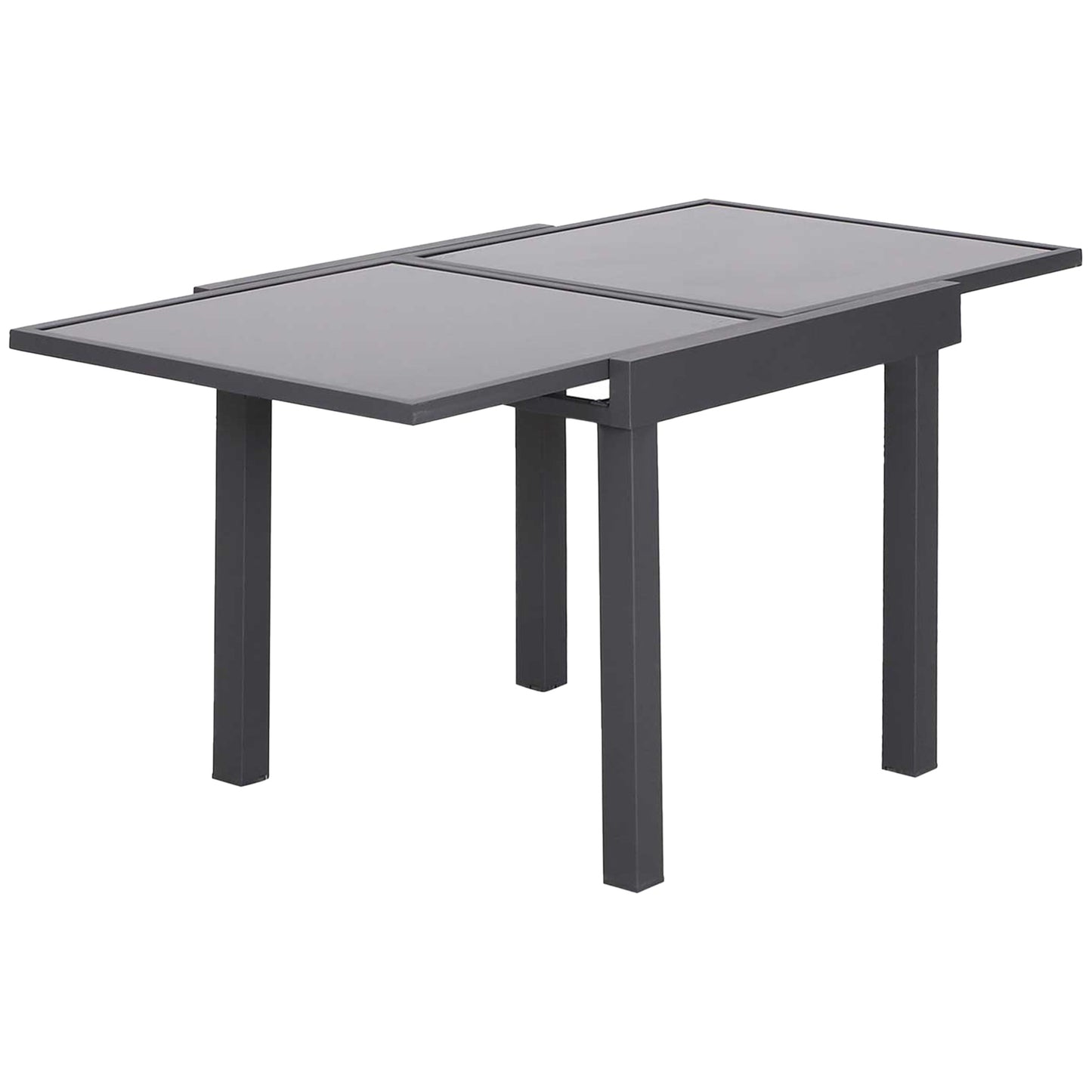 Outsunny Mesa De Jardín Mesa Extendida Mesa De Comedor Carga 50kg Para Terraza_0