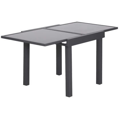 Outsunny Mesa De Jardín Mesa Extendida Mesa De Comedor Carga 50kg Para Terraza_0