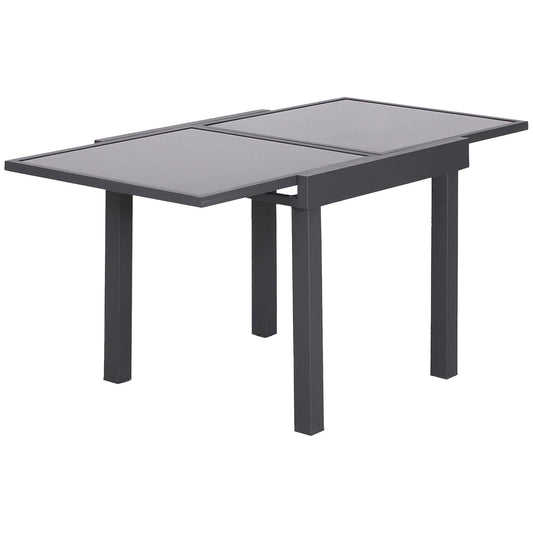 Outsunny Mesa De Jardín Mesa Extendida Mesa De Comedor Carga 50kg Para Terraza_0