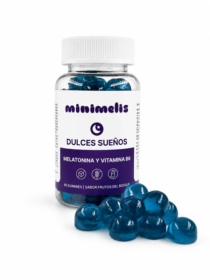 Gominolas Para Mejorar El Sueño Melatonina Sabor Frutos Del Bosque 60 Unidades 1,90 Mg Por Dosis_1