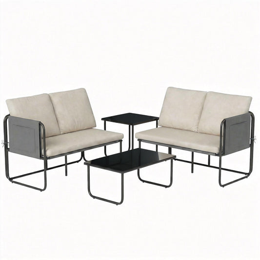 Outsunny Conjunto Jardín Exterior De 4 Piezas_0
