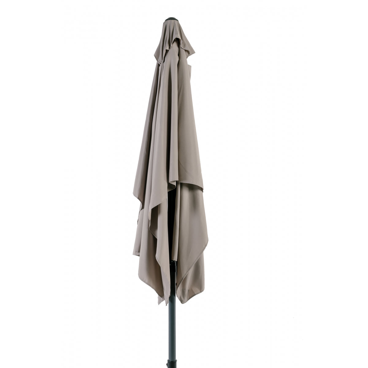 Sombrilla Rectangular Beige 2x3m De Aluminio Y Poliéster Con Manivela - Sombrilla Recto - Mobiliario De Jardín_3