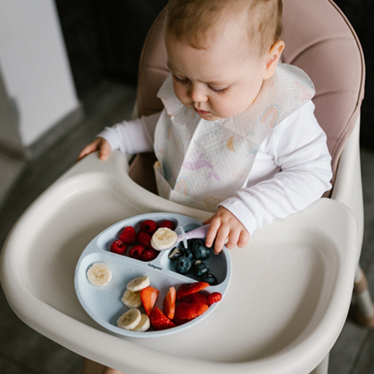Babyono Plato De Silicona Con Compartimentos Y Ventosa | Orden, Estabilidad Y Más Autonomía En Cada Comida_4