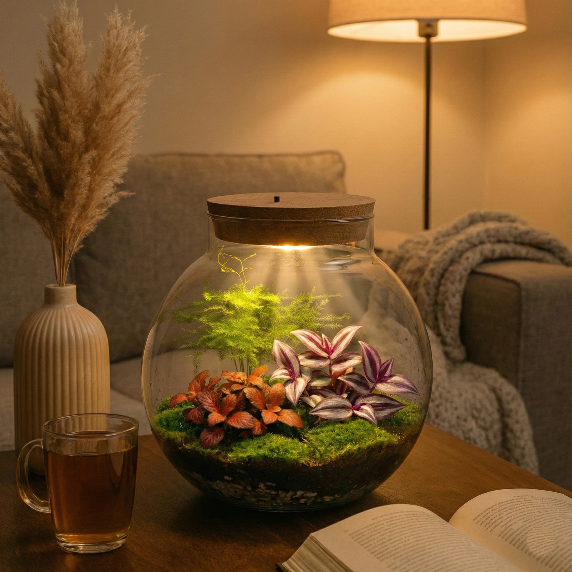 Terrario Grande - Ø30 Cm - Ecosistema - Cristal - Diy_1