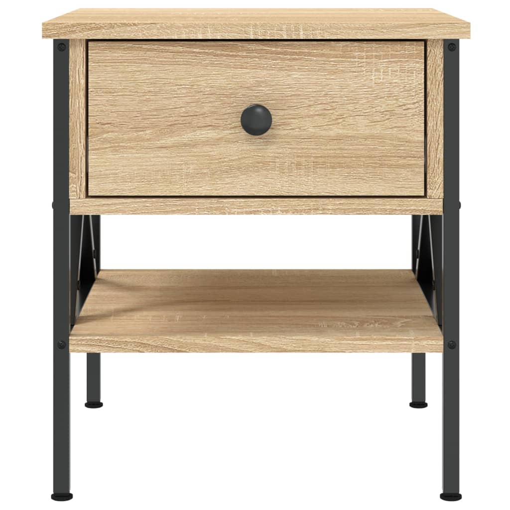 Mesitas Noche 2 Uds Madera Ingeniería Roble Sonoma 40x42x45 Cm_4